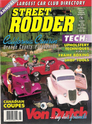 STREET RODDER 1993 JAN - ENGINE TURNING MADE EASY, FRAME BOXING, COOL TOOLS